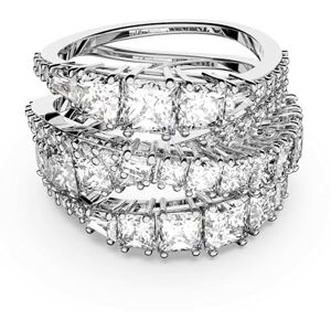 Swarovski Hyperbola Wrap Ring, Verschiedene Schliffe, Weiß, Rhodiniert Swarovski Hyperbola Wrap Ring, Verschiedene Schliffe, Weiß, Rhodiniert