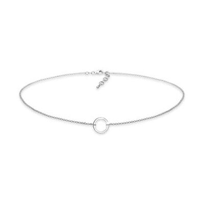 Elli Damen Halskette Choker Kreis Trend Geo Minimal in 925 Silber Elli Damen Halskette Choker Kreis Trend Geo Minimal in 925 Silber