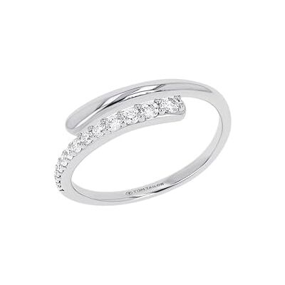 TOM TAILOR Damen Ring 925 Silber mit Zirkonia Stein TOM TAILOR Damen Ring 925 Silber mit Zirkonia Stein