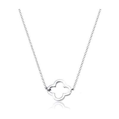 Elli Damen-Kette mit Anhänger Kleeblatt 925 Silber 40 cm Elli Damen-Kette mit Anhänger Kleeblatt 925 Silber 40 cm