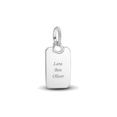 PANDORA Gravierbarer Rechteck Anhänger 398611C00 Anhänger PANDORA Gravierbarer Rechteck Anhänger 398611C00 Anhänger