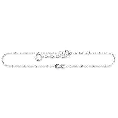 THOMAS SABO Damen Fußkette Infinity Zirkonia 925 Sterlingsilber AK0029-051-14-L27v THOMAS SABO Damen Fußkette Infinity Zirkonia 925 Sterlingsilber AK0029-051-14-L27v