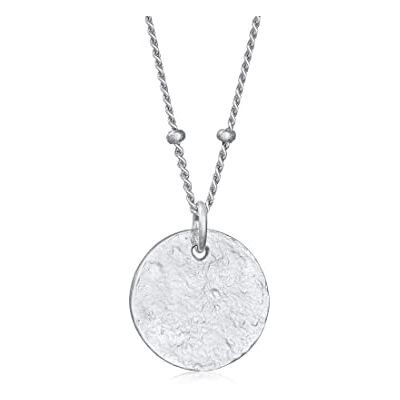 Elli Damen Kugel Plättchen Anhänger Gehämmert in 925 Sterling Silber Elli Damen Kugel Plättchen Anhänger Gehämmert in 925 Sterling Silber