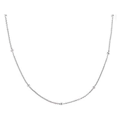 SINGULARU Halskette Dots. Sterlingsilber mit 18 Kt Gold oder Rhodium Beschichtung und Kugeln. Schmuck für Damen. SINGULARU Halskette Dots. Sterlingsilber mit 18 Kt Gold oder Rhodium Beschichtung und Kugeln. Schmuck für Damen.