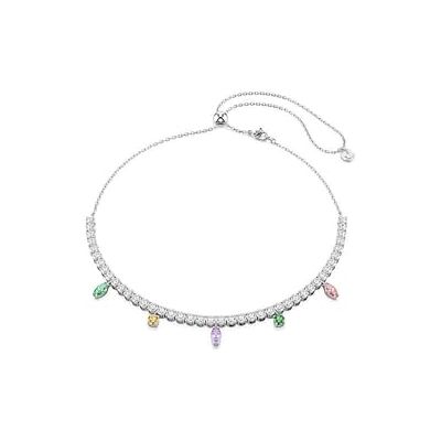 Swarovski x Ariana Grande Tennis Halskette, Verschiedene Schliffe, Mehrfarbig, Rhodiniert Swarovski x Ariana Grande Tennis Halskette, Verschiedene Schliffe, Mehrfarbig, Rhodiniert