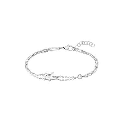 Lacoste Gliederarmband für Damen Kollektion CROCODILE aus Edelstahl Erhältlich aus Gold oder Silber Lacoste Gliederarmband für Damen Kollektion CROCODILE aus Edelstahl Erhältlich aus Gold oder Silber