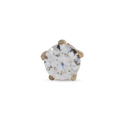 THOMAS SABO Einzel Ohrstecker weißer Stein klein 925 Sterling Silber H2147 THOMAS SABO Einzel Ohrstecker weißer Stein klein 925 Sterling Silber H2147