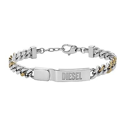 Diesel Herrenarmband in 2 Farben aus Edelstahl mit Karabinerverschluss Diesel Herrenarmband in 2 Farben aus Edelstahl mit Karabinerverschluss