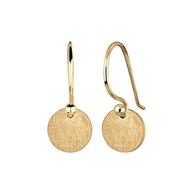 Elli Ohrringe Damen Ohrhänger Geo Plättchen Minimal Trend Matt in 925 Sterling Silber Elli Ohrringe Damen Ohrhänger Geo Plättchen Minimal Trend Matt in 925 Sterling Silber