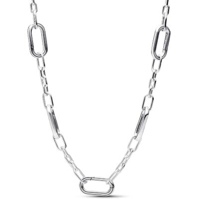 PANDORA ME Fünf Glieder Halskette aus Sterling Silber, Kompatibel ME Anhänger, Größe: 45cm, 393861C00-45 PANDORA ME Fünf Glieder Halskette aus Sterling Silber, Kompatibel ME Anhänger, Größe: 45cm, 393861C00-45