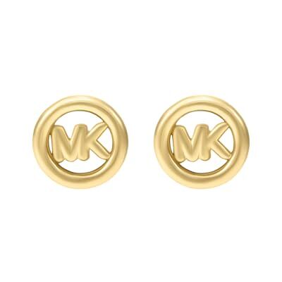 Michael Kors Damenohrringe aus vergoldetem Messing mit sicherem Stecker Michael Kors Damenohrringe aus vergoldetem Messing mit sicherem Stecker