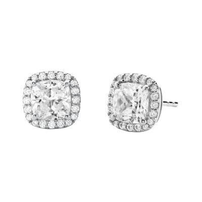 Michael Kors Damenohrringe aus silberfarbenem Halbedelstein mit Stecker Michael Kors Damenohrringe aus silberfarbenem Halbedelstein mit Stecker