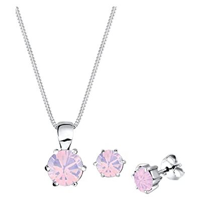 Elli Damen-Schmuck-Set Basic mit Kristallen aus 925er Sterlingsilber Elli Damen-Schmuck-Set Basic mit Kristallen aus 925er Sterlingsilber