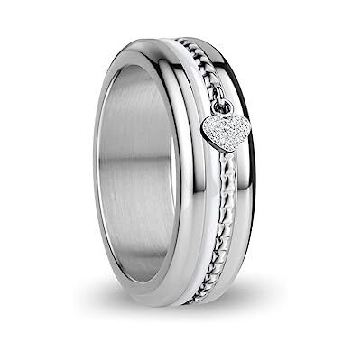 BERING Damen Ring in glänzendem silber Arctic Symphony Collection aus Edelstahl Loire BERING Damen Ring in glänzendem silber Arctic Symphony Collection aus Edelstahl Loire