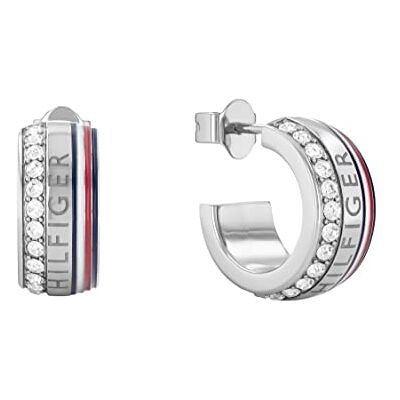 Tommy Hilfiger Jewelry Creolen für Damen aus Edelstahl mit Kristallen 2780623 Tommy Hilfiger Jewelry Creolen für Damen aus Edelstahl mit Kristallen 2780623