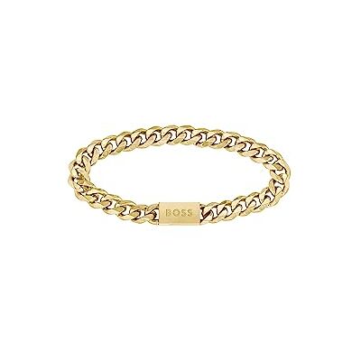 Boss Jewelry Gliederarmband für Herren Kollektion CHAIN FOR HIM aus Edelstahl Erhältlich aus Silber oder Gold Boss Jewelry Gliederarmband für Herren Kollektion CHAIN FOR HIM aus Edelstahl Erhältlich aus Silber oder Gold