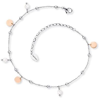 Engelsrufer Fußkettchen für Damen mit Perlen oder Zirkonia, 925er Sterlingsilber rhodiniert, oder Edelstahl, verstellbare Länge, nickelfrei, Allergiker geeignet Engelsrufer Fußkettchen für Damen mit Perlen oder Zirkonia, 925er Sterlingsilber rhodiniert, oder Edelstahl, verstellbare Länge, nickelfrei, Allergiker geeignet