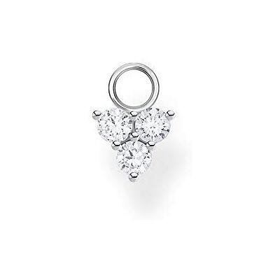 THOMAS SABO Einzel Ohrring Anhänger weiße Steine 925 Sterling Silber EP008 THOMAS SABO Einzel Ohrring Anhänger weiße Steine 925 Sterling Silber EP008