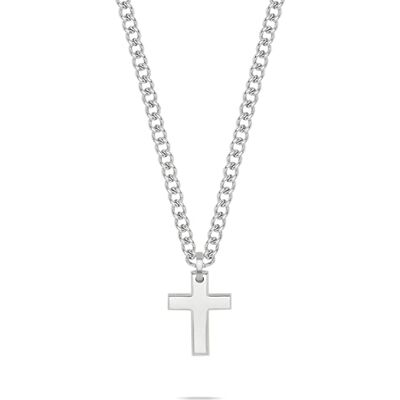 s.Oliver Herren Schmuck – Halskette aus Edelstahl mit Kreuzanhänger – Klassisch, Zeitlos und Markant – Perfekte Geschenkidee s.Oliver Herren Schmuck – Halskette aus Edelstahl mit Kreuzanhänger – Klassisch, Zeitlos und Markant – Perfekte Geschenkidee