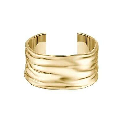 Boss Jewelry Rigides Armband oder Creolen für Damen Kollektion RIPPLE aus Gelbgold mit Wellenlinien Boss Jewelry Rigides Armband oder Creolen für Damen Kollektion RIPPLE aus Gelbgold mit Wellenlinien