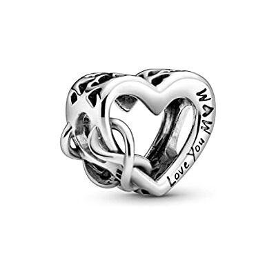 PANDORA „Love You Mum“ Unendlichkeits-Herz Charm Sterling-Silber 9,4 x 11,4 x 12,6 mm (T/H/B) PANDORA „Love You Mum“ Unendlichkeits-Herz Charm Sterling-Silber 9,4 x 11,4 x 12,6 mm (T/H/B)