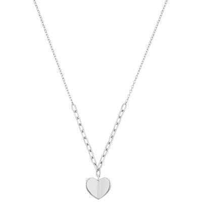 s.Oliver Kette mit Anhänger aus Edelstahl/925 Sterling Silber für Damen, Halsschmuck, mit Kristall, Kommt in Schmuck Geschenk Box s.Oliver Kette mit Anhänger aus Edelstahl/925 Sterling Silber für Damen, Halsschmuck, mit Kristall, Kommt in Schmuck Geschenk Box
