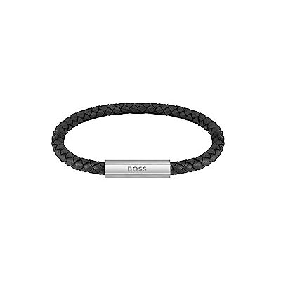 Boss Jewelry Armband für Herren Kollektion BRAIDED LEATHER Schwarz 1580152 Boss Jewelry Armband für Herren Kollektion BRAIDED LEATHER Schwarz 1580152