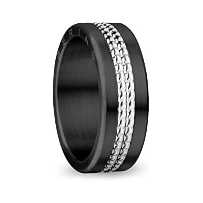 BERING Damen Ring in schwarz Arctic Symphony Collection aus Edelstahl Colorado BERING Damen Ring in schwarz Arctic Symphony Collection aus Edelstahl Colorado