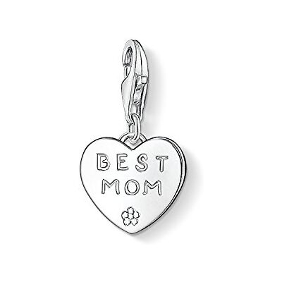 THOMAS SABO Damen Charm-Anhänger Herz Flügel Charm Club 925 Sterling Silber 0613-001-12 THOMAS SABO Damen Charm-Anhänger Herz Flügel Charm Club 925 Sterling Silber 0613-001-12