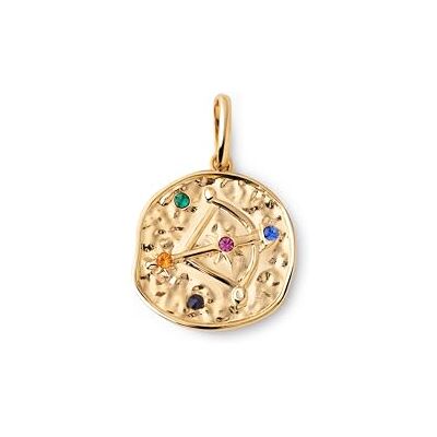 SINGULARU Sternzeichen Charm. Messing mit 18 Kt Vergoldeter Beschichtung und Zirkonia. Schmuck für Damen. SINGULARU Sternzeichen Charm. Messing mit 18 Kt Vergoldeter Beschichtung und Zirkonia. Schmuck für Damen.