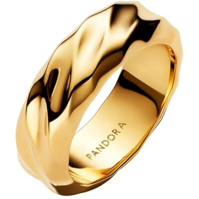 PANDORA Gewellter Breiter Band-Ring 163886C00 Damenring PANDORA Gewellter Breiter Band-Ring 163886C00 Damenring