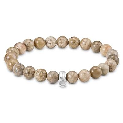THOMAS SABO Armband mit Daisy Jaspis Beads Recyceltes 925 Silber X0293-014-16 THOMAS SABO Armband mit Daisy Jaspis Beads Recyceltes 925 Silber X0293-014-16