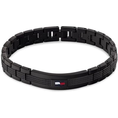 Tommy Hilfiger Jewelry Gliederarmband für Herren aus Edelstahl Erhältlich aus Schwarz oder Silber Tommy Hilfiger Jewelry Gliederarmband für Herren aus Edelstahl Erhältlich aus Schwarz oder Silber