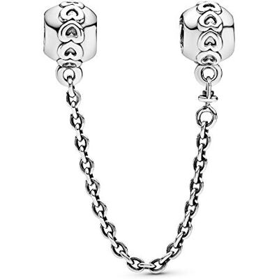 PANDORA Moments Gereihte Herzen Komfortkette Sterling Silber 791088-05 Sterlingsilber, Schmuck für Frauen mit Geschenk-Box, kompatibel mit Moments PANDORA Moments Gereihte Herzen Komfortkette Sterling Silber 791088-05 Sterlingsilber, Schmuck für Frauen mit Geschenk-Box, kompatibel mit Moments
