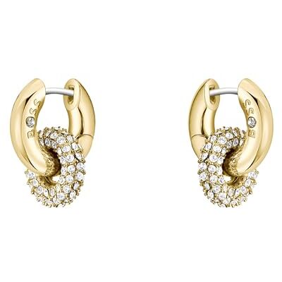 Boss Jewelry Ohrringe für Damen Kollektion LIVE PRECIOUS aus Edelstahl mit Verschlungenen Ringen und Kristallen – Erhältlich in Silber oder Gold Boss Jewelry Ohrringe für Damen Kollektion LIVE PRECIOUS aus Edelstahl mit Verschlungenen Ringen und Kristallen – Erhältlich in Silber oder Gold