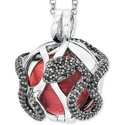 Engelsrufer Damen Halskette aus Sterling Silber mit Klangkugel Anhänger in der Größe XS, Karabinerverschluss, nickelfrei Engelsrufer Damen Halskette aus Sterling Silber mit Klangkugel Anhänger in der Größe XS, Karabinerverschluss, nickelfrei