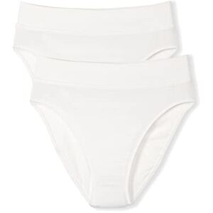 CALIDA Elastic Duopack Slip, Unterhose Damen, im Doppelpack, high Waist Weiss 48-50 CALIDA Elastic Duopack Slip, Unterhose Damen, im Doppelpack, high Waist Weiss 48-50