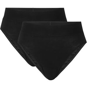 CALIDA Elastic Duopack Slip, Unterhose Damen, im Doppelpack, high Waist schwarz 44-46 CALIDA Elastic Duopack Slip, Unterhose Damen, im Doppelpack, high Waist schwarz 44-46