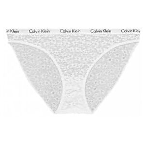 Calvin Damen Slip Bikini Form mit Spitze, Weiß (White), S Calvin Damen Slip Bikini Form mit Spitze, Weiß (White), S