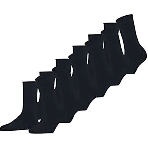FALKE Damen Socken Happy Multipack W So Baumwolle einfarbig 6 Paar, Blau Dark Navy 6375, 39-42 FALKE Damen Socken Happy Multipack W So Baumwolle einfarbig 6 Paar, Blau Dark Navy 6375, 39-42