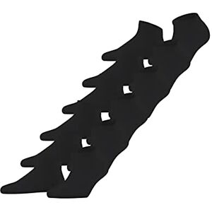 FALKE Damen Sneakersocken Happy Multipack W Sn Baumwolle kurz einfarbig 6 Paar, Schwarz Black 3000, 35-38 FALKE Damen Sneakersocken Happy Multipack W Sn Baumwolle kurz einfarbig 6 Paar, Schwarz Black 3000, 35-38