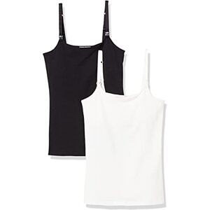 Amazon Essentials Damen Umstands-Camisole Stillfreundlich, 2er-Pack, Schwarz/Weiß, X-Small Amazon Essentials Damen Umstands-Camisole Stillfreundlich, 2er-Pack, Schwarz/Weiß, X-Small