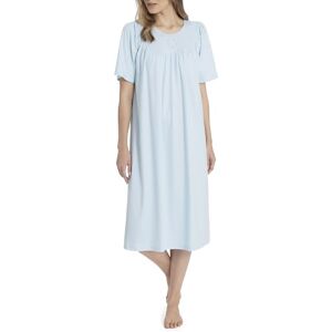 CALIDA Soft Cotton Kurzarm-Nachthemd, Länge 110cm Damen, aus 100% Baumwolle, mit sanft glänzender Satin-Paspelierung CALIDA Soft Cotton Kurzarm-Nachthemd, Länge 110cm Damen, aus 100% Baumwolle, mit sanft glänzender Satin-Paspelierung