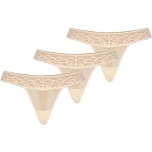 Teyli 3er Pack String Tanga Damen mit Zarter Spitze verziert – Strings & Tangas für Damen aus transparentem Mesh – Mehrfachpackung mit Komfortabler Passform Beige M Teyli 3er Pack String Tanga Damen mit Zarter Spitze verziert – Strings & Tangas für Damen aus transparentem Mesh – Mehrfachpackung mit Komfortabler Passform Beige M