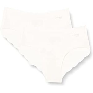 Sloggi Damen Unterhose Zero Modal 2.0 H Hipster, Modal, 2-Pack, M, Angora Sloggi Damen Unterhose Zero Modal 2.0 H Hipster, Modal, 2-Pack, M, Angora