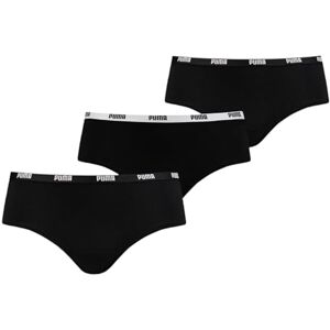 Puma Hipster , Hipster Höschen Damen, Schwarz, S EU, Lot de 3 Puma Hipster , Hipster Höschen Damen, Schwarz, S EU, Lot de 3