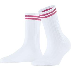 FALKE Damen Socken Play Me W So Baumwolle gemustert 1 Paar, Weiß White 2008, 35-38 FALKE Damen Socken Play Me W So Baumwolle gemustert 1 Paar, Weiß White 2008, 35-38