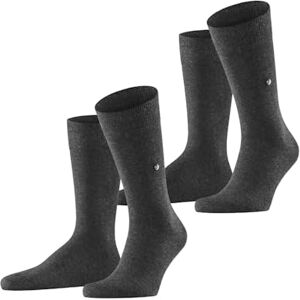 Burlington Herren Socken Everyday Multipack M So Baumwolle einfarbig 2 Paar, Grau Anthracite Melange 3081, 40-46 Burlington Herren Socken Everyday Multipack M So Baumwolle einfarbig 2 Paar, Grau Anthracite Melange 3081, 40-46