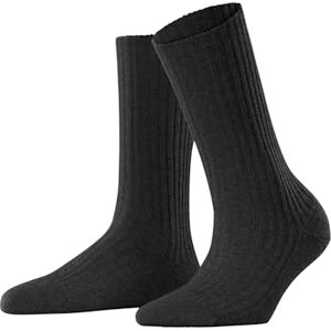 FALKE Damen Socken Cosy Wool Boot W So Wolle Kaschmir einfarbig 1 Paar, Grau Anthracite Melange 3080, 35-38 FALKE Damen Socken Cosy Wool Boot W So Wolle Kaschmir einfarbig 1 Paar, Grau Anthracite Melange 3080, 35-38