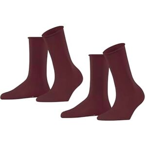 ESPRIT Damen Socken Basic Pure Multipack W So Baumwolle einfarbig 2 Paar, Rot Shadow Red 8138, 35-38 ESPRIT Damen Socken Basic Pure Multipack W So Baumwolle einfarbig 2 Paar, Rot Shadow Red 8138, 35-38